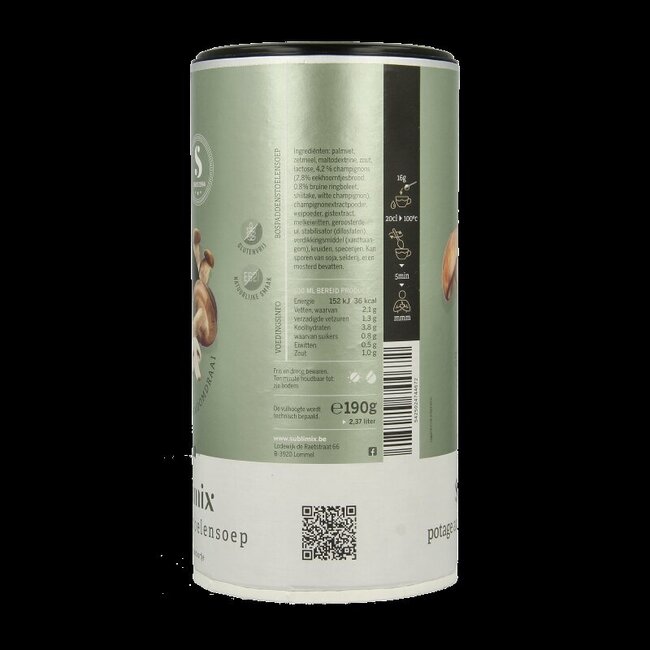 Bospaddenstoelensoep glutenvrij 190 Gram