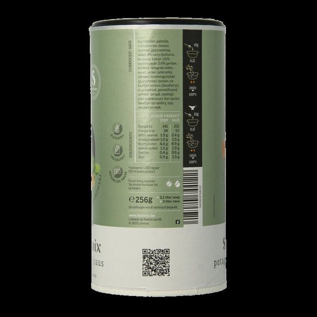 Currysoep glutenvrij 256 Gram