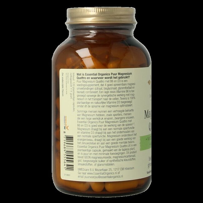 Magnésium Quattro Pur 120 gélules végétales