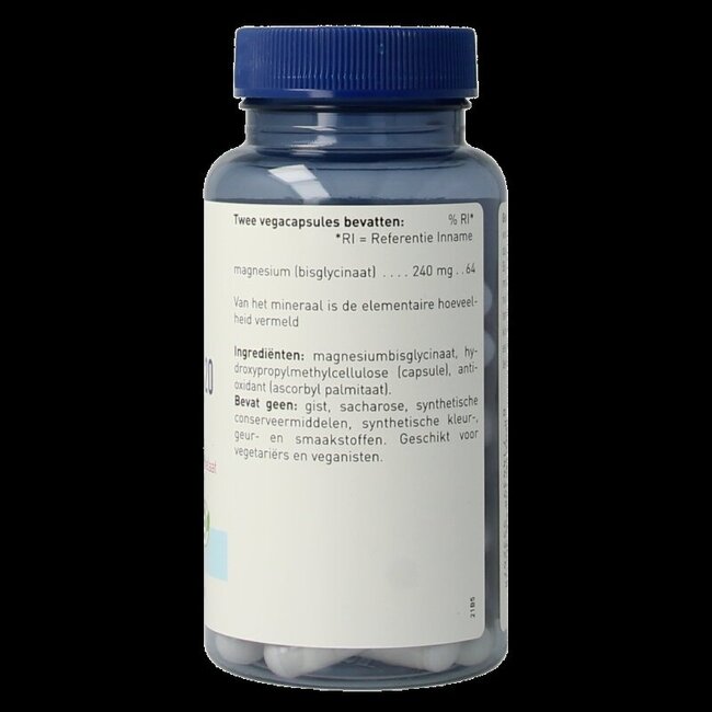 Bisglycinate de magnésium 60 gélules végétales