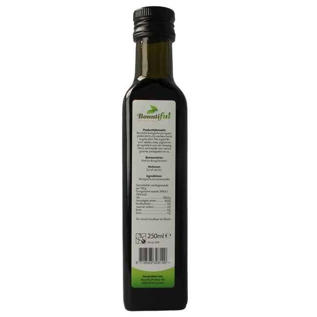 Pompoenpitolie bio 250 Milliliter