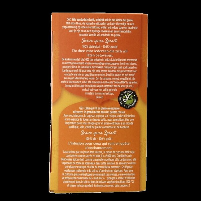 Curcuma / turmeric chai tea bio 17 Zakjes