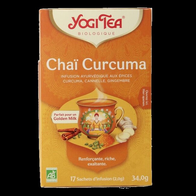 Thé chaï au curcuma bio 17 sachets