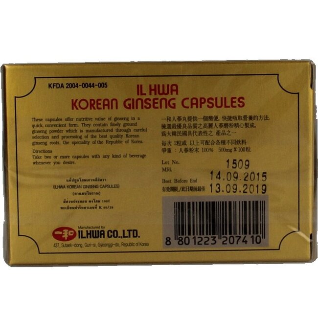 Ginseng coréen 100 gélules