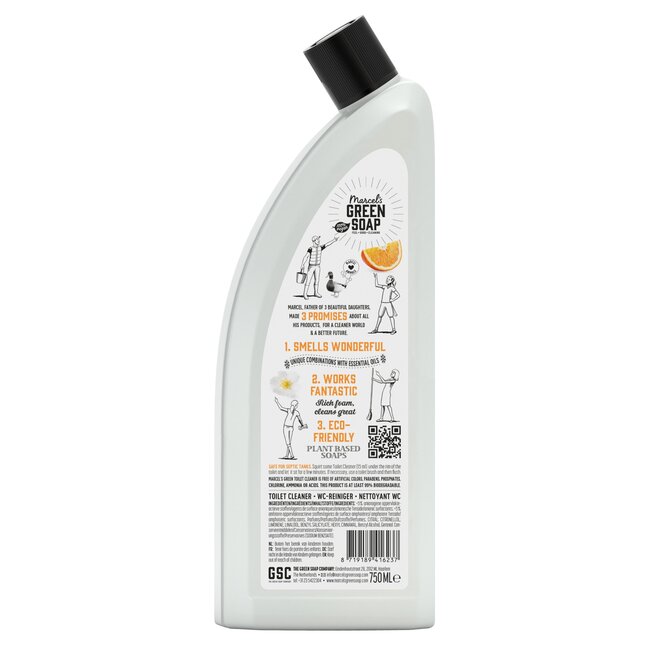 Nettoyant WC orange & jasmin 750 millilitres