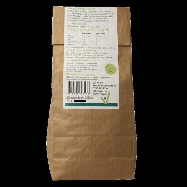 Fibres de psyllium bio 500 g