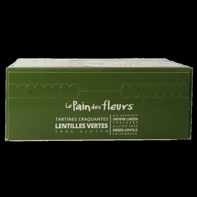 Crackers aux lentilles vertes bio 150 g