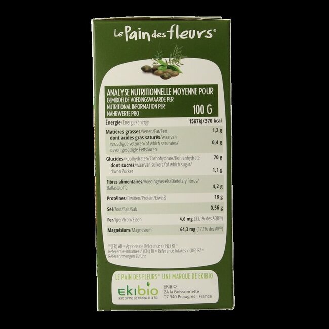 Crackers aux lentilles vertes bio 150 g