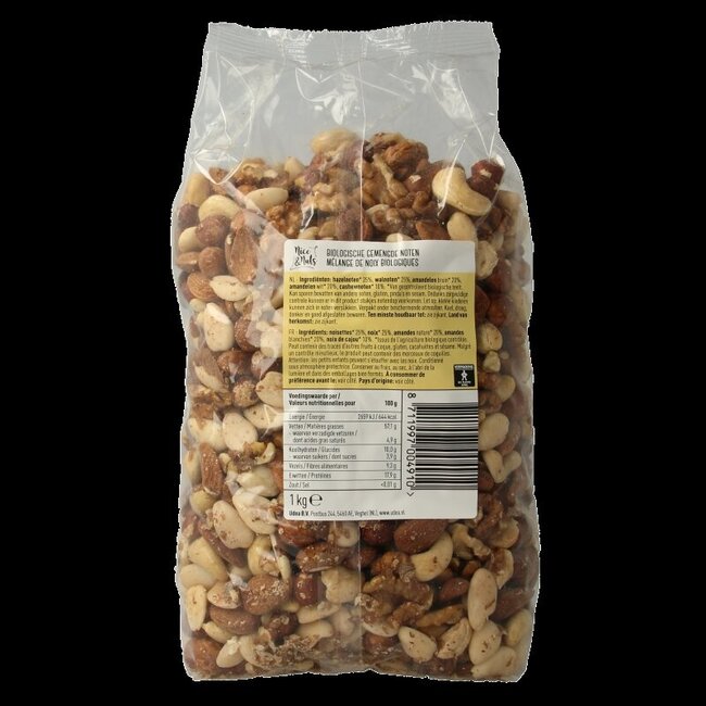 Mélange de noix crues bio 1 kg