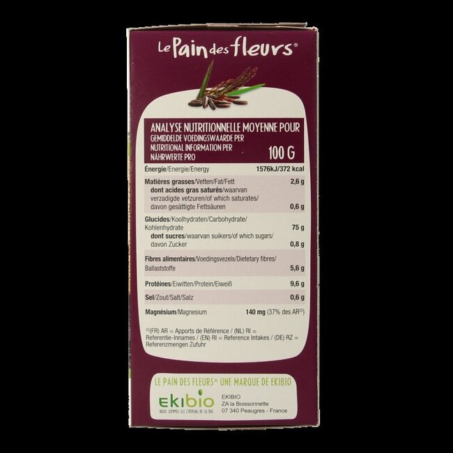 Zwarte rijst crackers bio 150 Gram