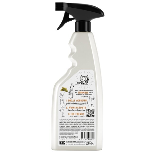 Spray nettoyant multi-usages bois de santal et cardamome 500 ml