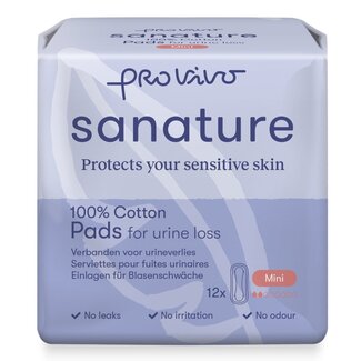 Sanature Pro vivo incontieverband ultradun mini katoen 12 Stuks