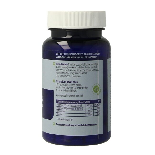 B12 Forte Plus 3.000 met P-5-P 60 Smelttabletten