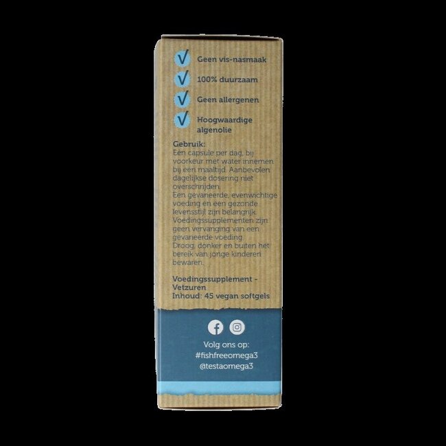 Omega 3 algenolie 300mg DHA + 150mg EPA vegan 45 Softgels