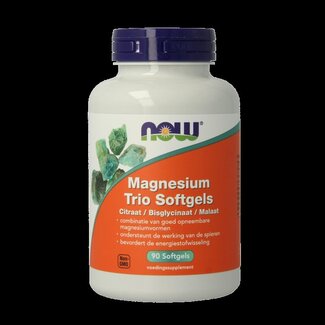 NOW Magnesium trio 90 capsules molles