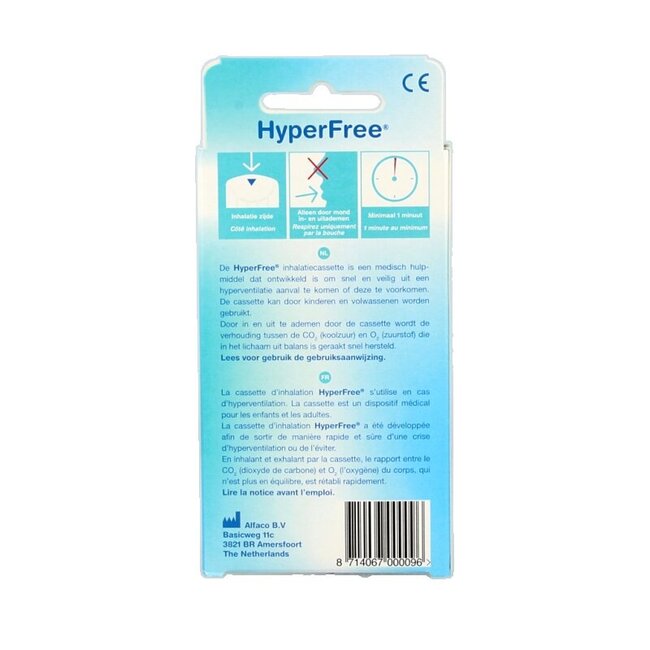 Cassette contre l'hyperventilation 1 pièce