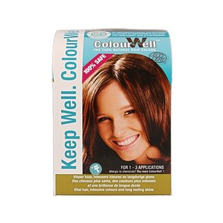 Colourwell 100% Natuurlijke haarkleuring kastanje bruin 100 Gram