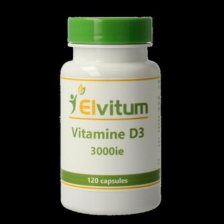 Elvitum Vitamine D3 3000 UI/75 mcg 120 capsules