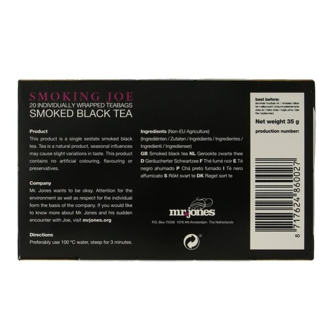 Smoking Joe Lapsang Souchong 20 sachets