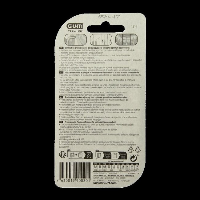 Trav-ler rager 1.3 mm (geel) 6 Stuks