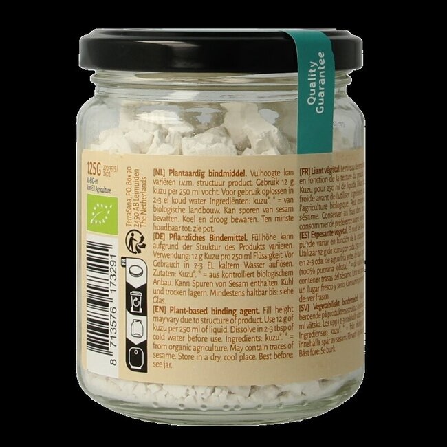 Kuzu grijs (glas) eko bio 125 Gram