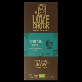 Lovechock Sweet nibs & seasalt bio 70 Gram
