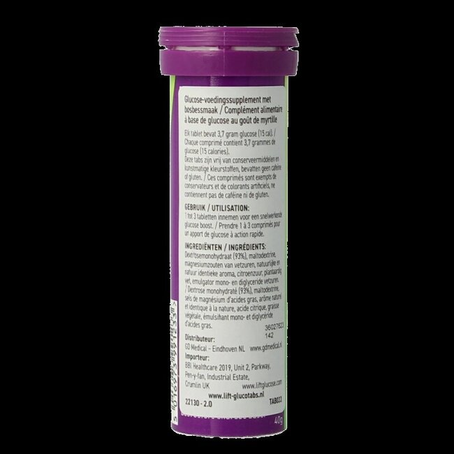 Blueberry burst glucose 10 Tabletten