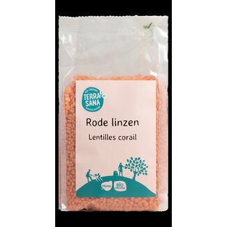 TerraSana Linzen rood bio 500 Gram