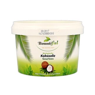 Bountiful Huile de coco bio désodorisée 500 ml