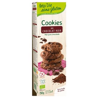 Ma Vie Sans Koekjes met pure chocolade glutenvrij bio 150 Gram