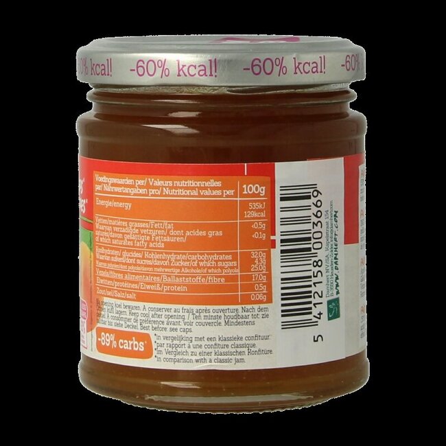 Confiture d'abricots low carb 210 g