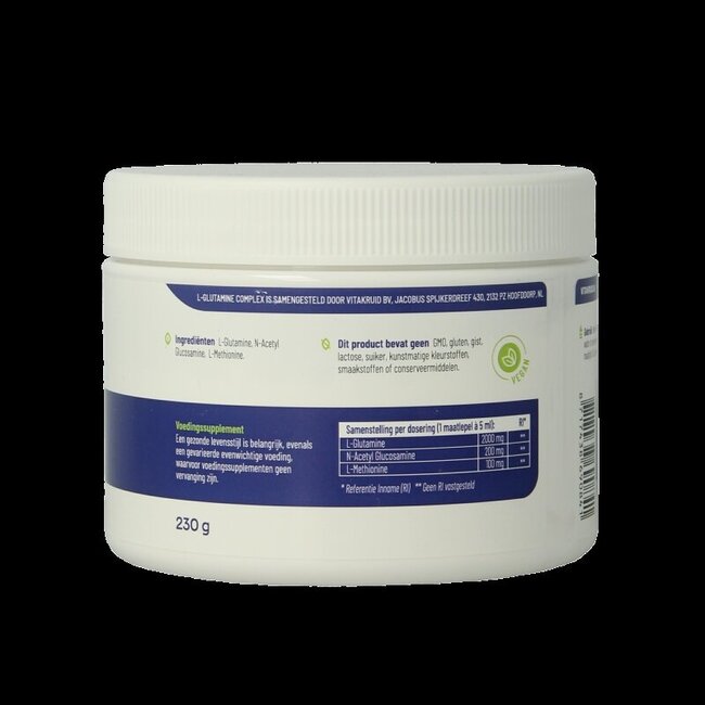 L-Glutamine Complexe Glucosamine & L-Méthionine 230 grammes