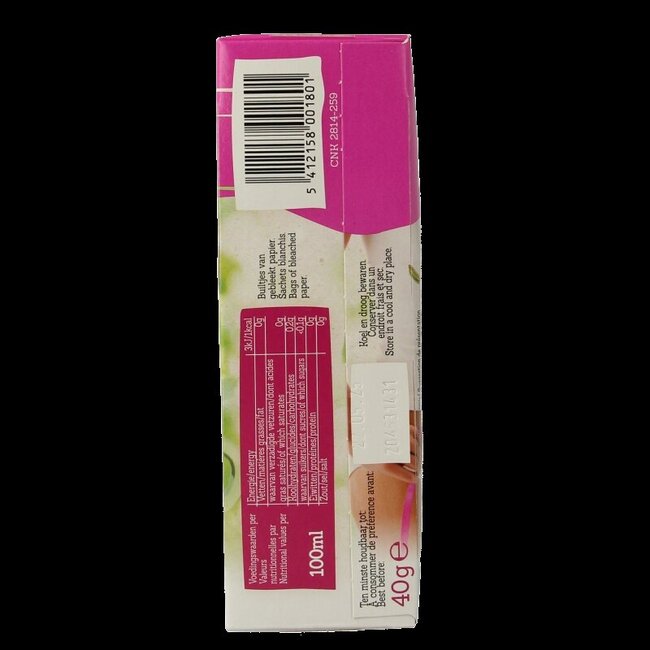 Tea time ideaal gewicht thee bio 20 Zakjes