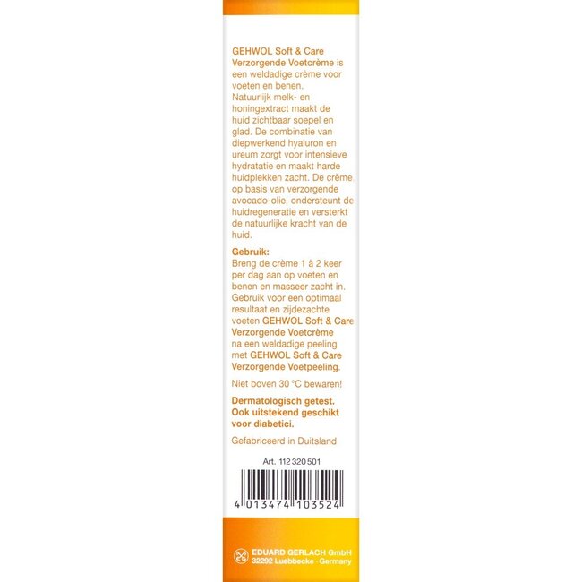 Zachte voeten soft & care verzorgende creme 75 Milliliter