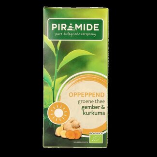 Piramide Thé vert tonifiant gingembre & curcuma bio 20 sachets