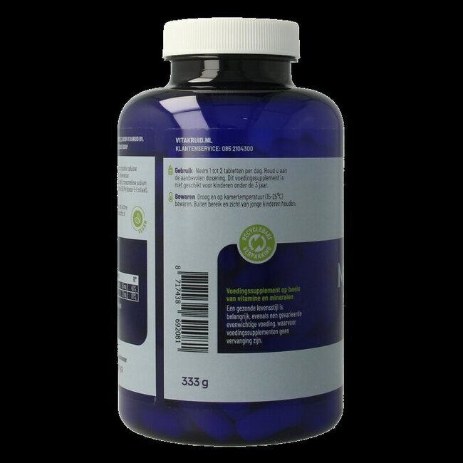 Magnesium 150 Malaat met Vitamine B6 (P-5-P) 180 Tabletten