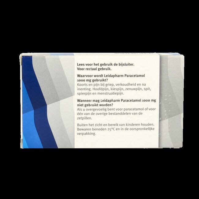 Paracetamol 1000mg zetpil 10 Zetpillen