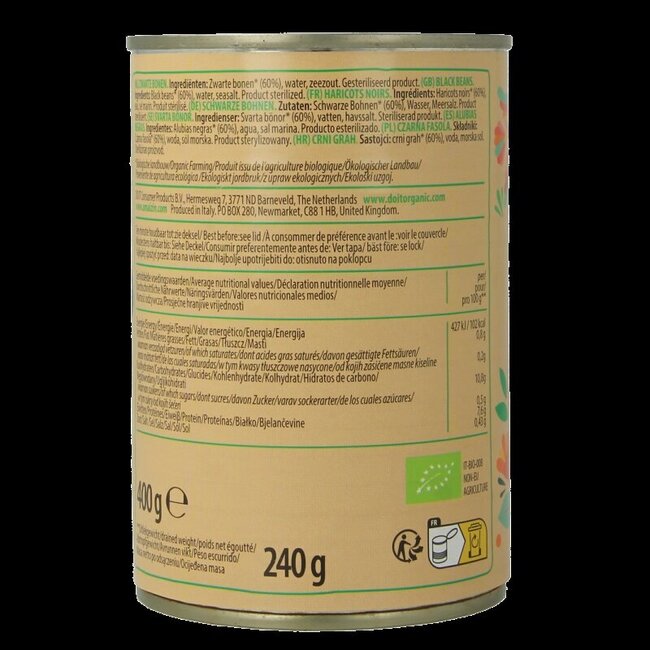 Haricots noirs bio 400 g