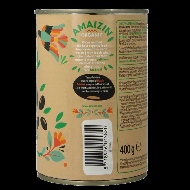 Haricots noirs bio 400 g