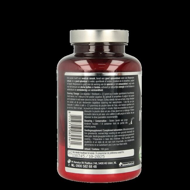 Citrate de magnésium 400 mg en poudre 100 g