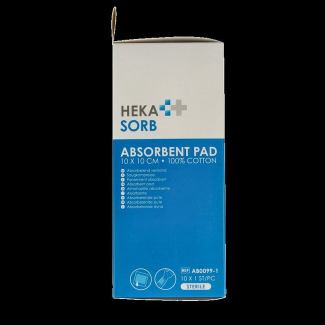 Absorberend verband steriel  10 x 10cm 10 Stuks