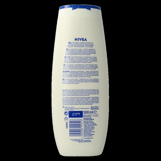 Crème de douche Soft 500 ml