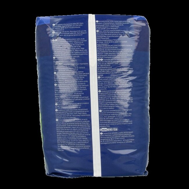 Men active fit pants plus S/M 12 Stuks