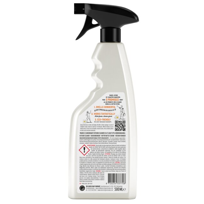 Spray nettoyant cuisine orange & jasmin 500 ml