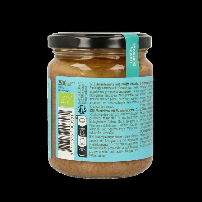 Purée d'amandes complètes crunchy bio 250 g