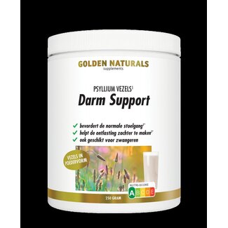 Golden Naturals Darm support psyllium vezels 250 Gram