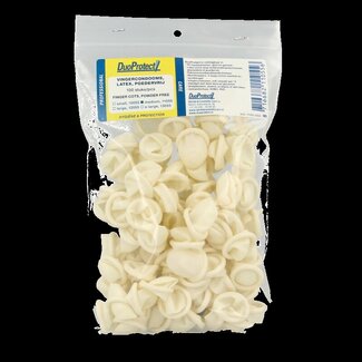 Duoprotect Doigtier en latex taille M 100 pièces