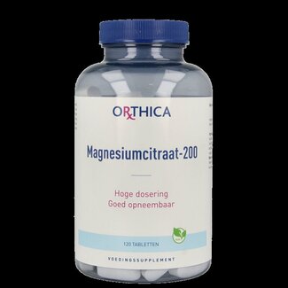 Orthica Citrate de magnésium 200 120 comprimés