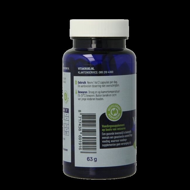 Vegan omega 3 1000 triglyceriden 300 DHA 100 EPA 60 Softgels