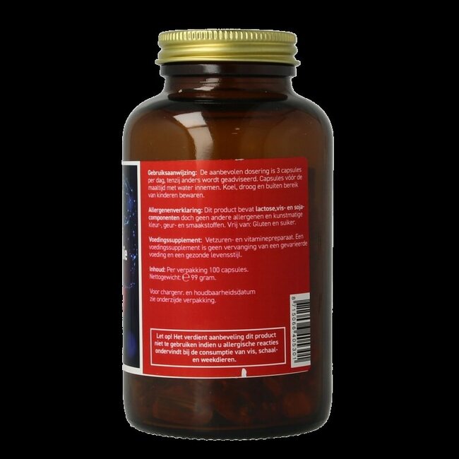 Oméga 3 3000mg Huile de poisson pure 100 Capsules